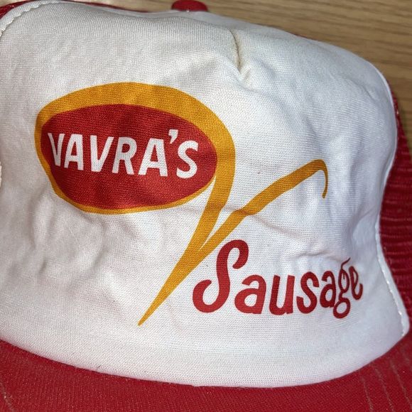 Vintage Vavras Sausage Kitchen Nebraska Foam Mesh Snapback Trucker Hat Cap - Picture 3 of 9